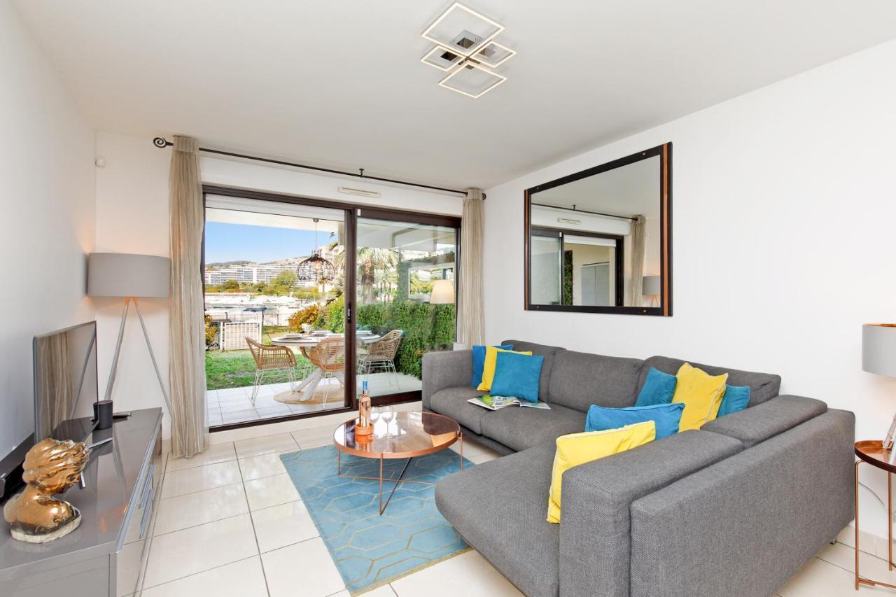 Luxury 3 Piece Garden Apartment In Cannes Marina Mandelieu Eksteriør billede